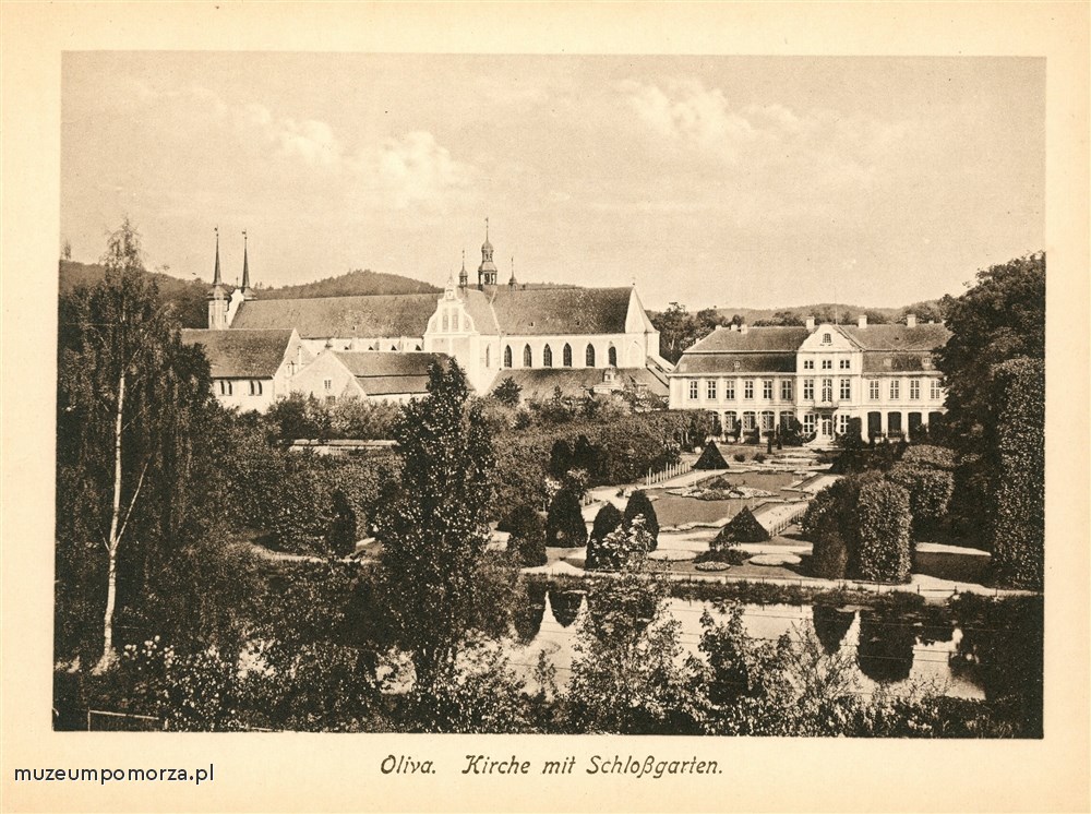Park Oliwski, Pałac Opatów i Katedra Oliwska
