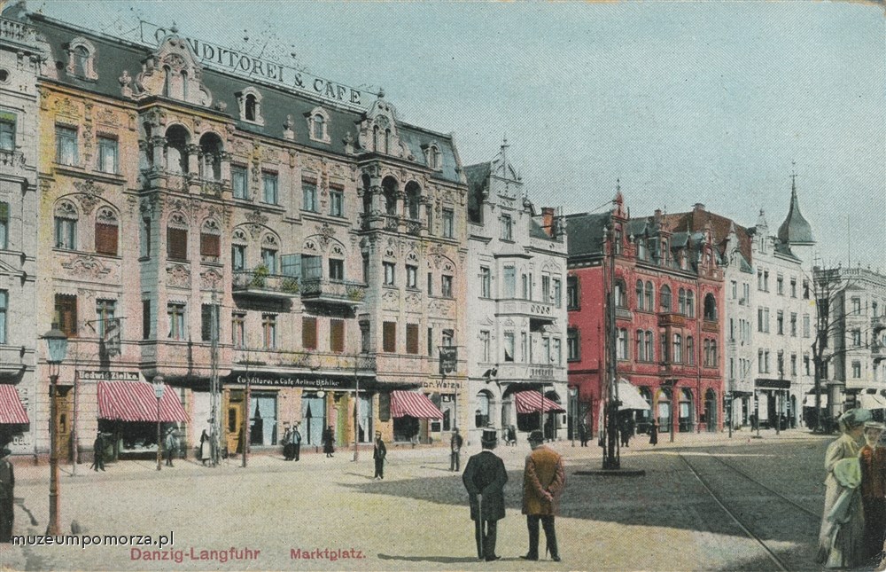 Gdańsk, wschodnia pierzeja Hauptstrasse