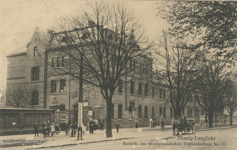 Gdańsk, koszary 17. Zachodniopruskiego Batalionu Taborowego