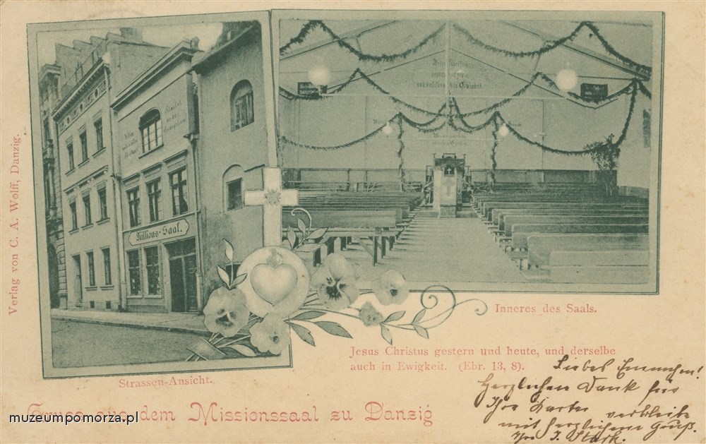 Gdańsk, kościół luterański, Missionssaal