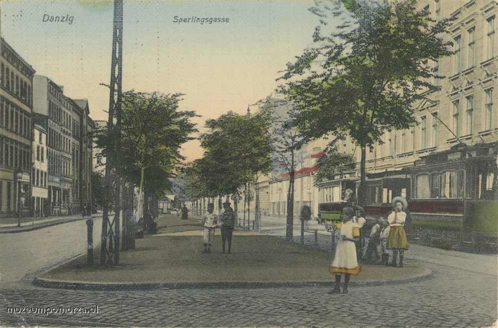 Gdańsk, ulica Wróbla (Sperlingsgasse) na Dolnym Mieście