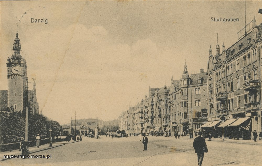 Gdańsk Podwale Grodzkie, Danzig Stadtgraben