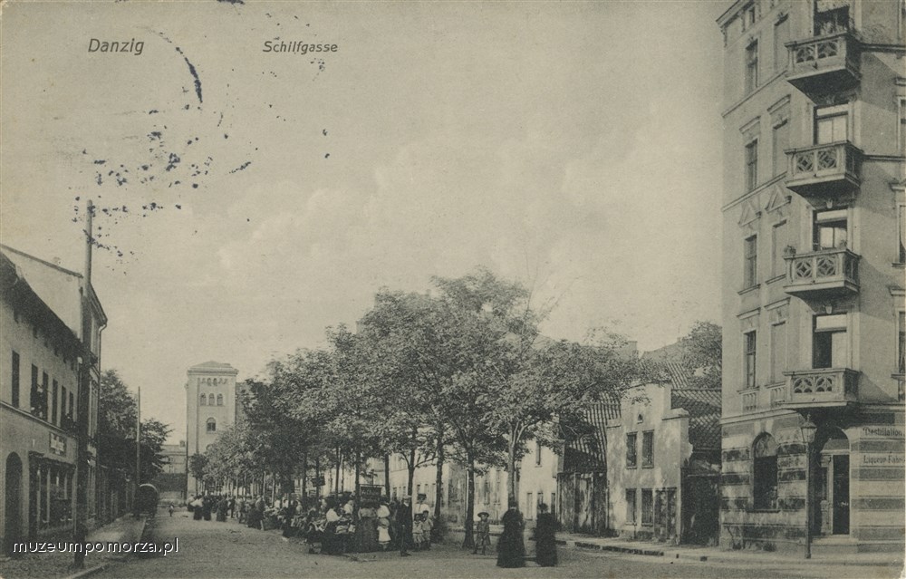 Gdańsk, ulica Szuwary (Schilfgasse) na Dolnym Mieście