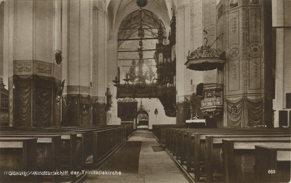 Gdańsk, wnętrze kościoła św. Trójcy