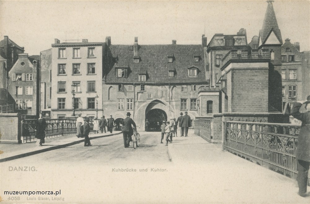 Gdańsk Brama Krowia i Most Krowi, Danzig Kuhtor und Kuhnbrücke