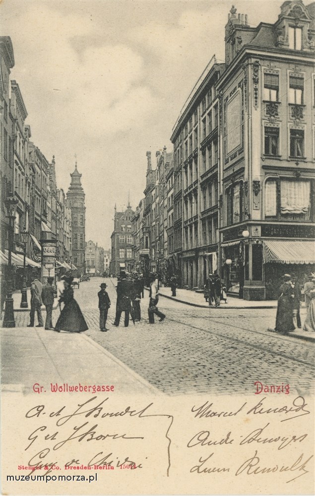 Gdańsk, ulica Tkacka, Wollwebergasse