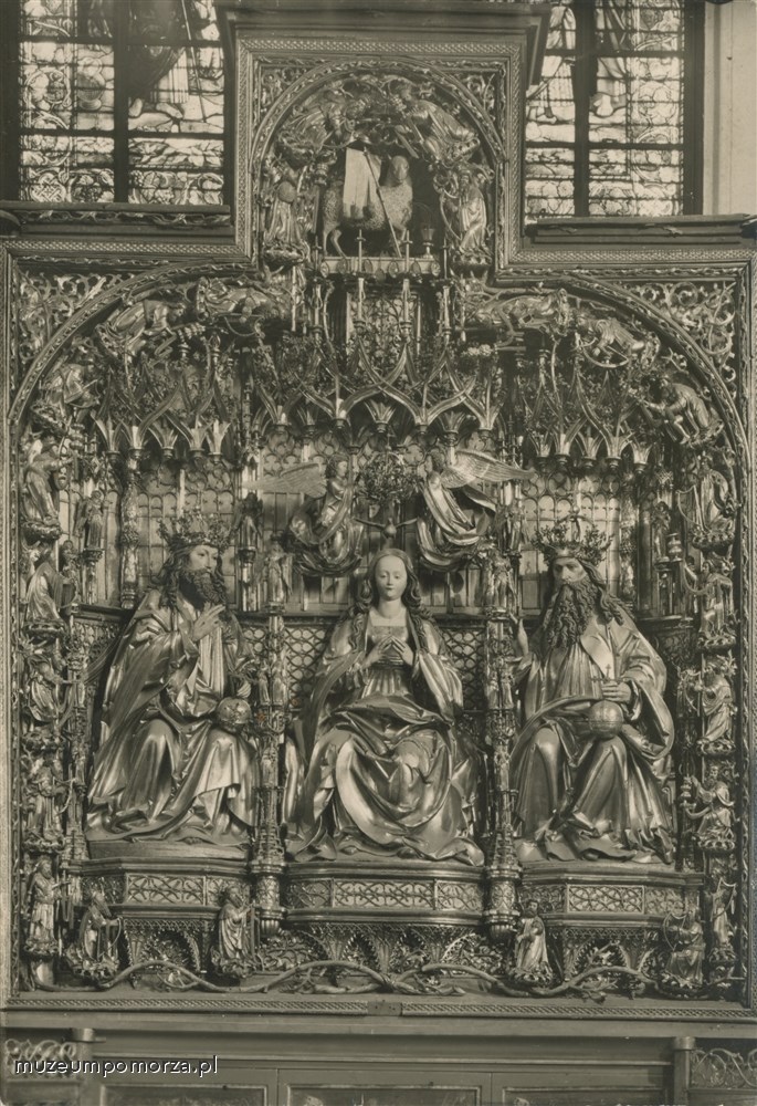 Gdańsk Część środkowa ołtarza głównego w Kościele Wniebowzięcia NMP, Danzig die Marienkirche Mittelstück des Hochaltars
