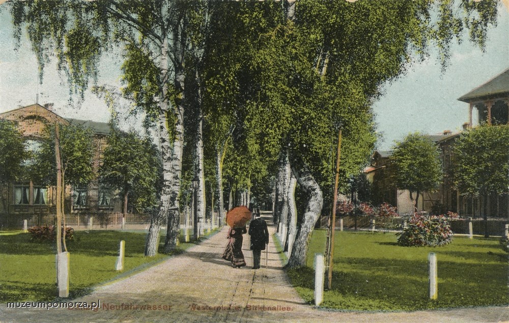 Gdańsk, aleja Brzozowa na Westerplatte