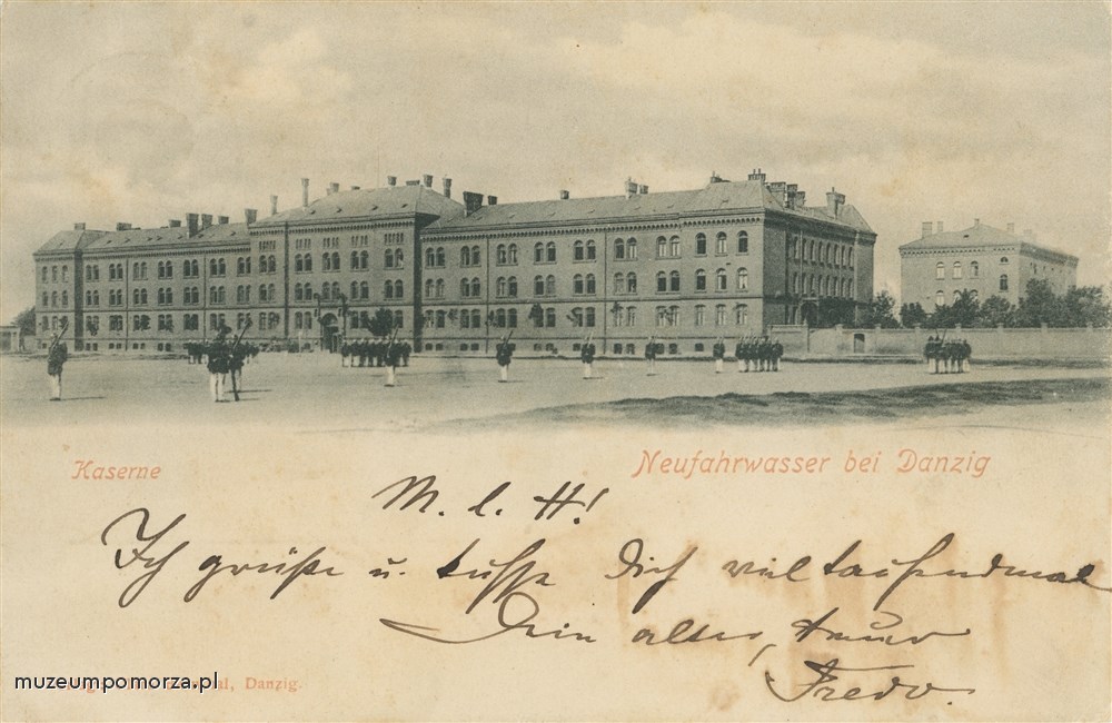 Gdańsk, koszary pruskie w Nowym Porcie 