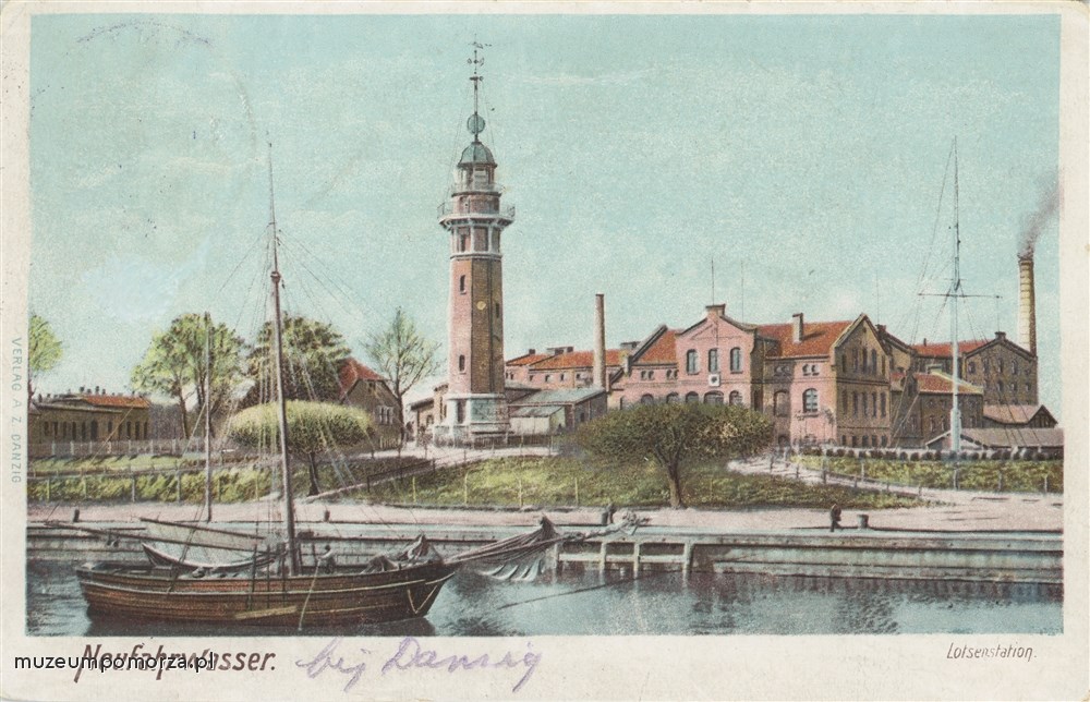 Gdańsk, latarnia morska w Nowym Porcie
