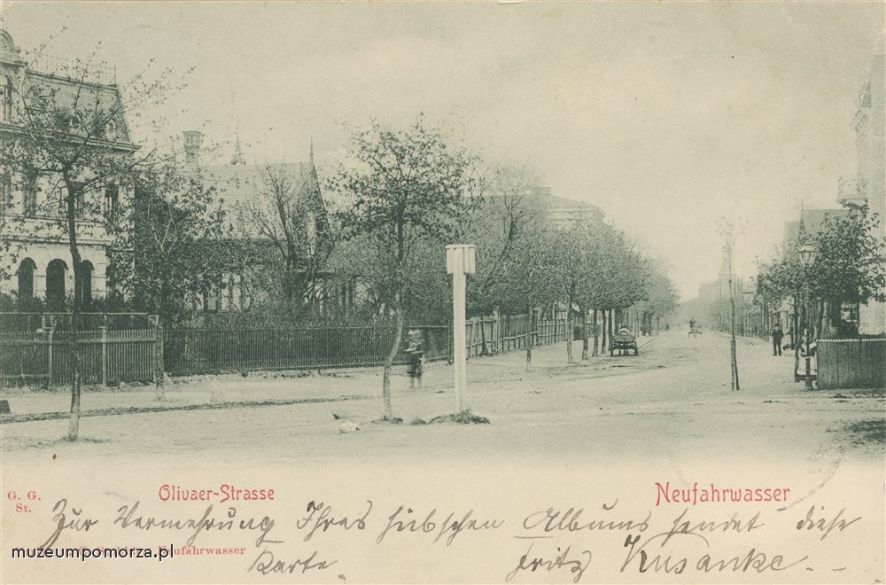 Gdańsk, ulica Oliwska w Nowym Porcie