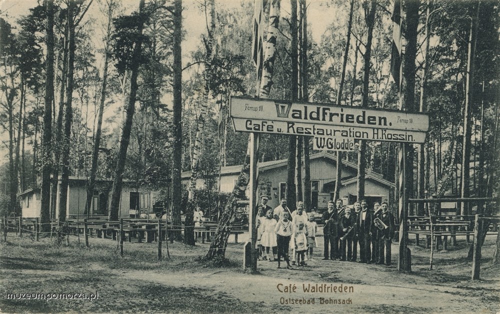 Sobieszewo, Kawiarnia i restauracja H. Kossin, W Glodde