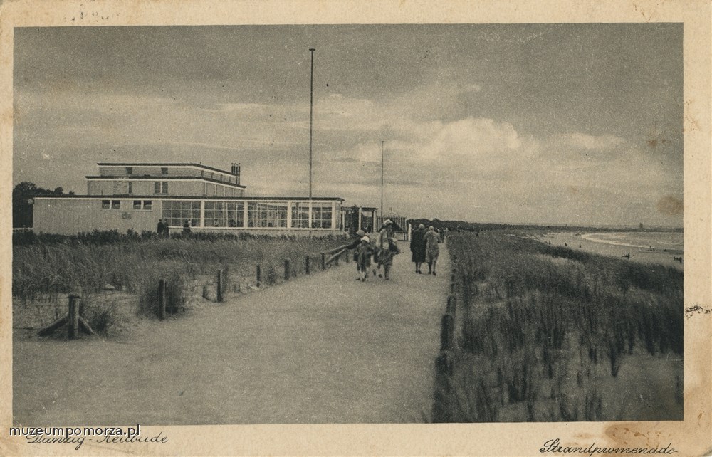 Gdańsk, Promenada na Stogach przy plaży
