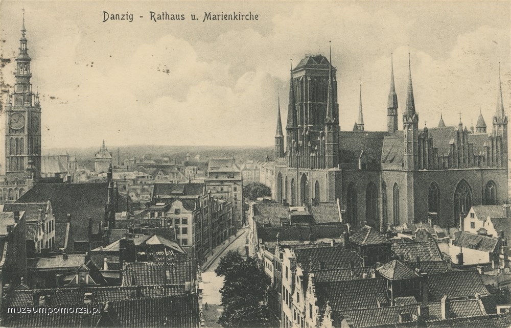 Gdańsk, panorama miasta z Domu Angielskiego
