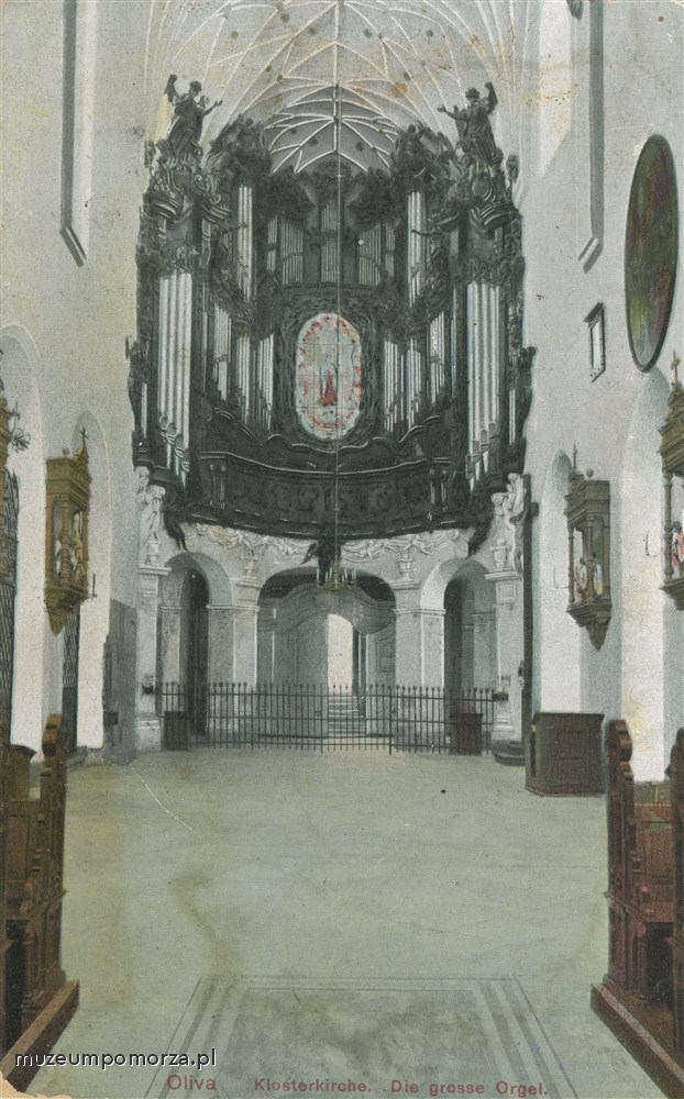 Gdańsk - Oliwa, organy w nawie głównej Archikatedry św. Trójcy