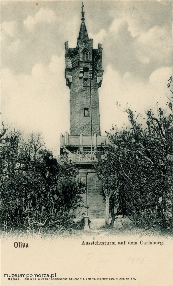 Gdańsk - Oliwa, wieża widokowa na Wgórzu Pachołek (Karlsberg)