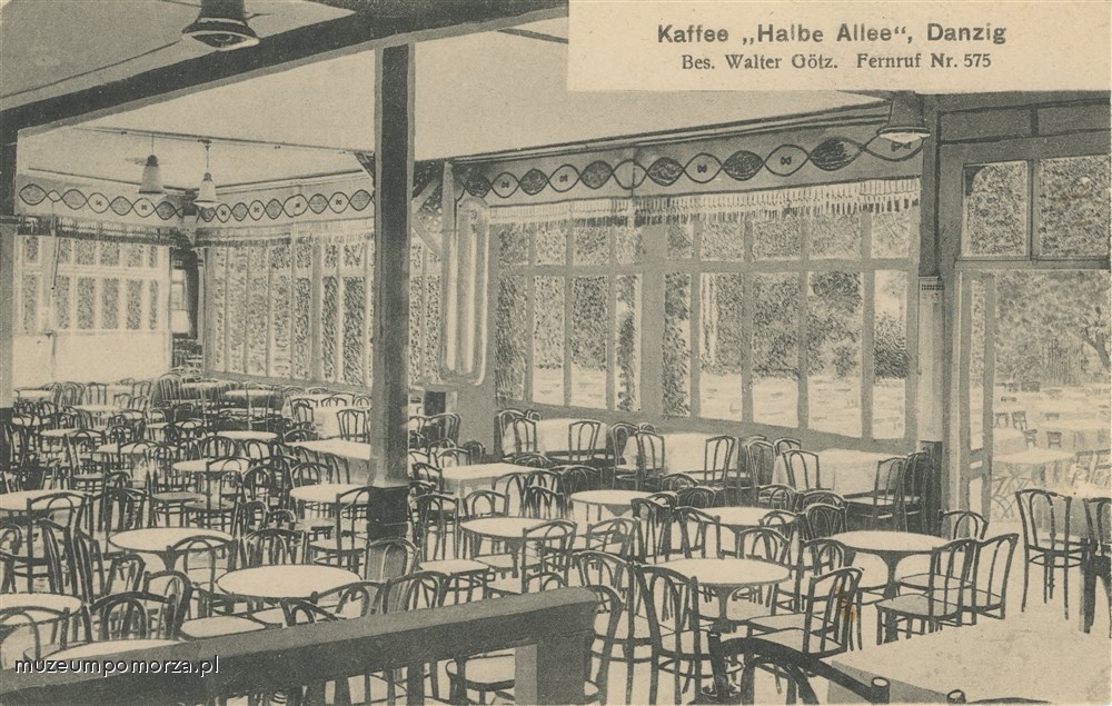 Gdańsk, kawiarnia Halbe Allee