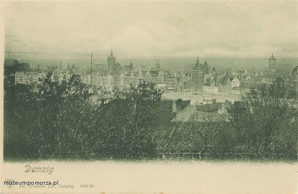Gdańsk, panorama miasta Gdańska z Biskupiej Górki