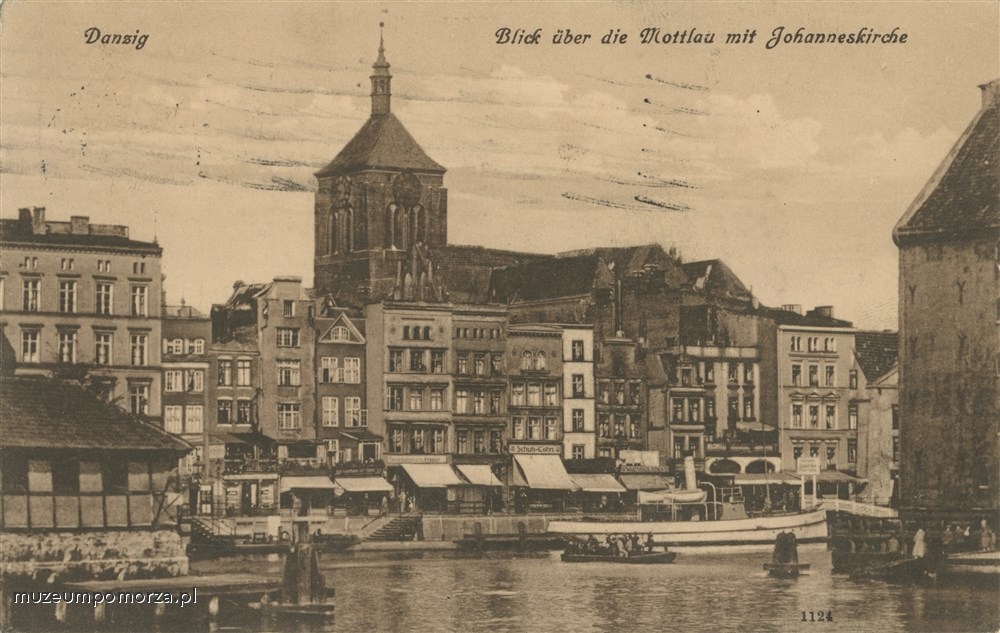 Gdańsk, Widok na Rybackie Pobrzeże i kościół św. Jana