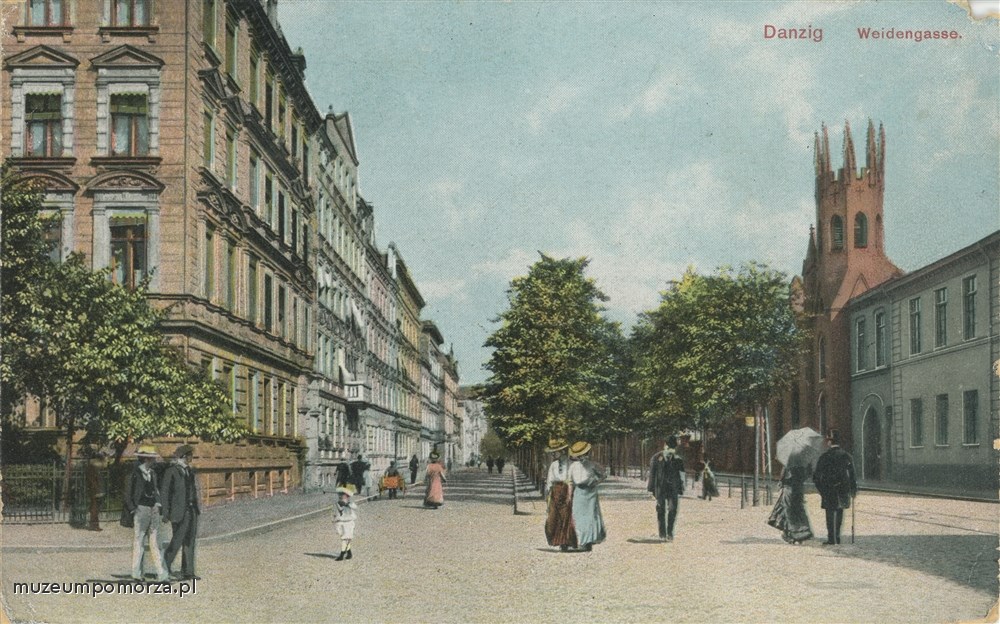 Gdańsk, Ulica Łąkowa (Weidengasse)