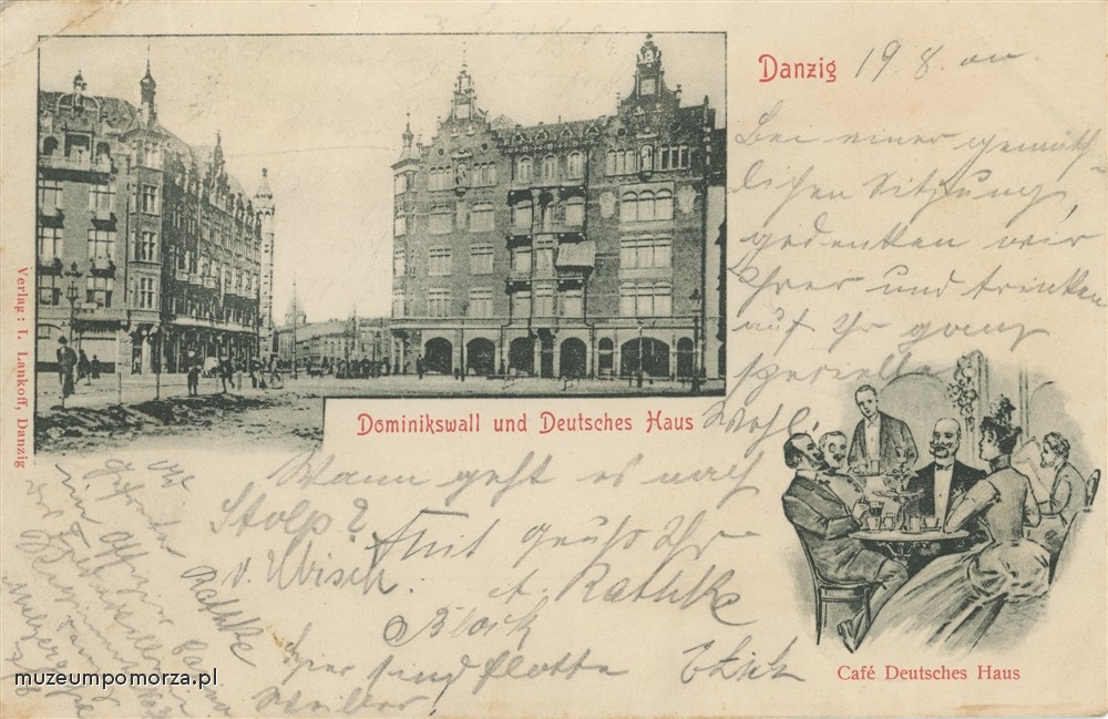 Gdańsk, Wały Jagielońskie (Dominikswall) i Deutsches Haus