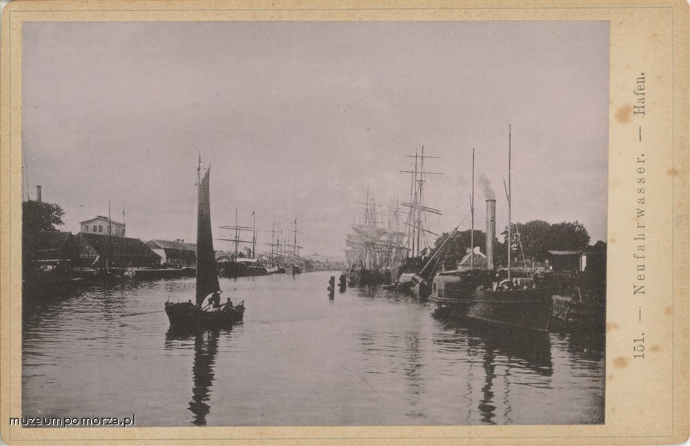 Gdańsk Nowy Port - port, Danzig Neufahrwasser - Hafen
