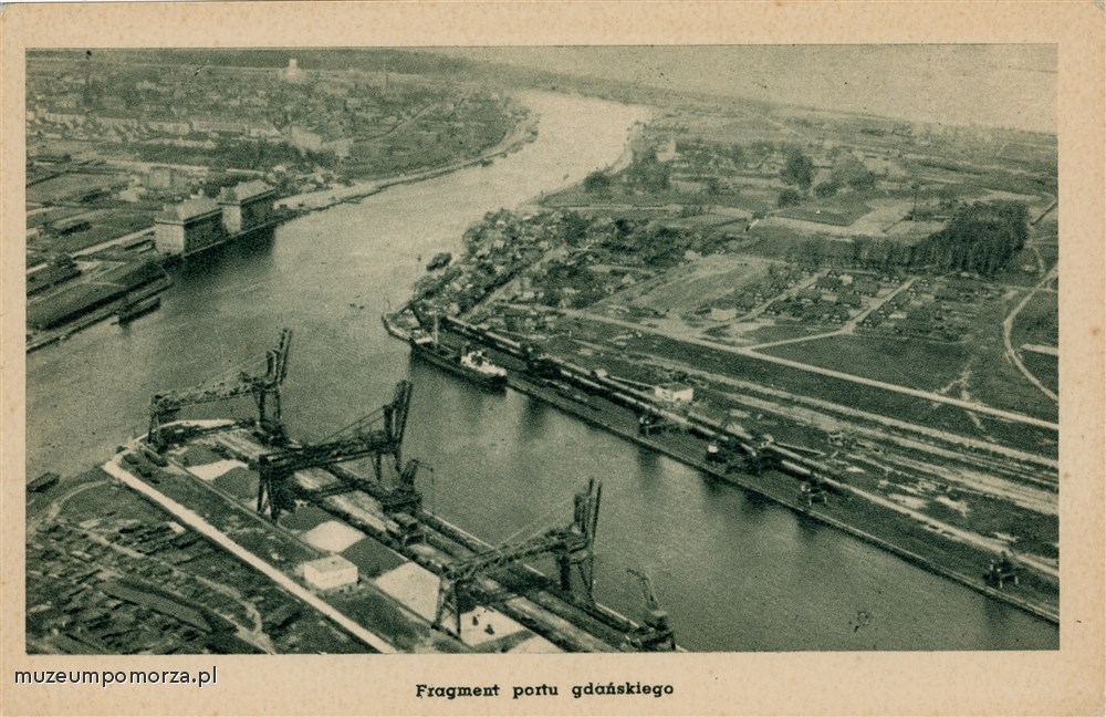 Gdańsk. fragment portu. 