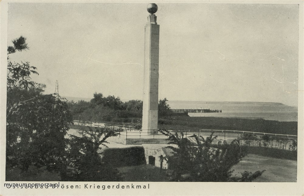 Gdańsk, Brzeźno Pomnik 17. Pułku Artylerii Cieżkiej, Danzig Brösen Kriegerdenkmal