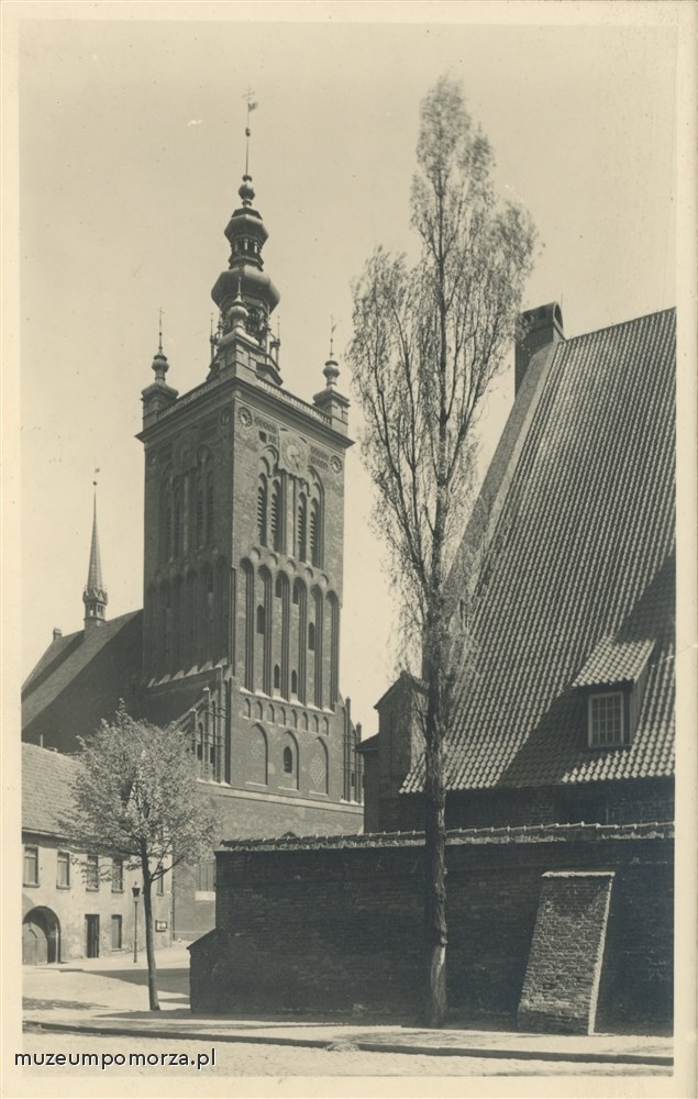 Gdańsk, Kościół św. Katarzyny i Wielki Młyn, Danzig Die St. Katharinen - Kirche u. Die Grosse Mühle