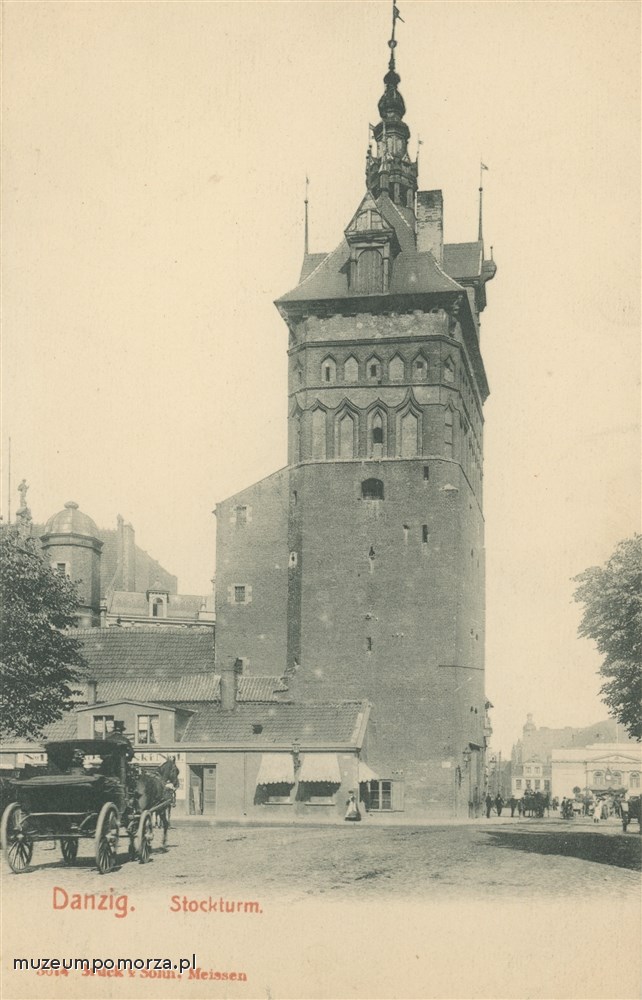 Gdańsk, Wieża Więzienna, Danzig Stockturm.