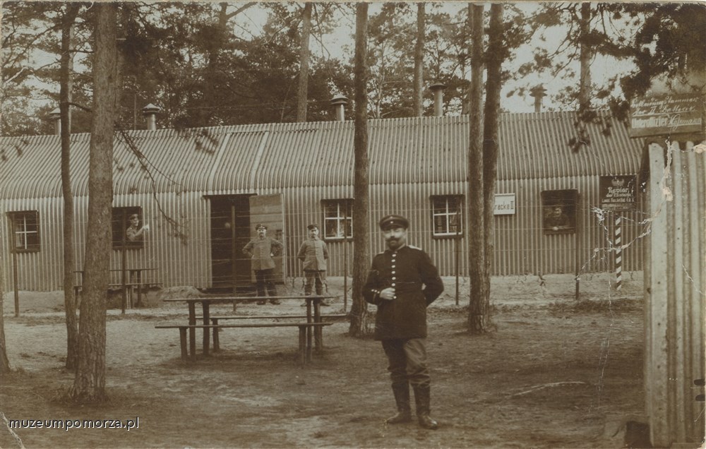 Gdańsk - Stogi (Heubude), żołnierze z 17. pułku artylerii ciężkiej (Fussartilerie - Regiment Nr. 17) 