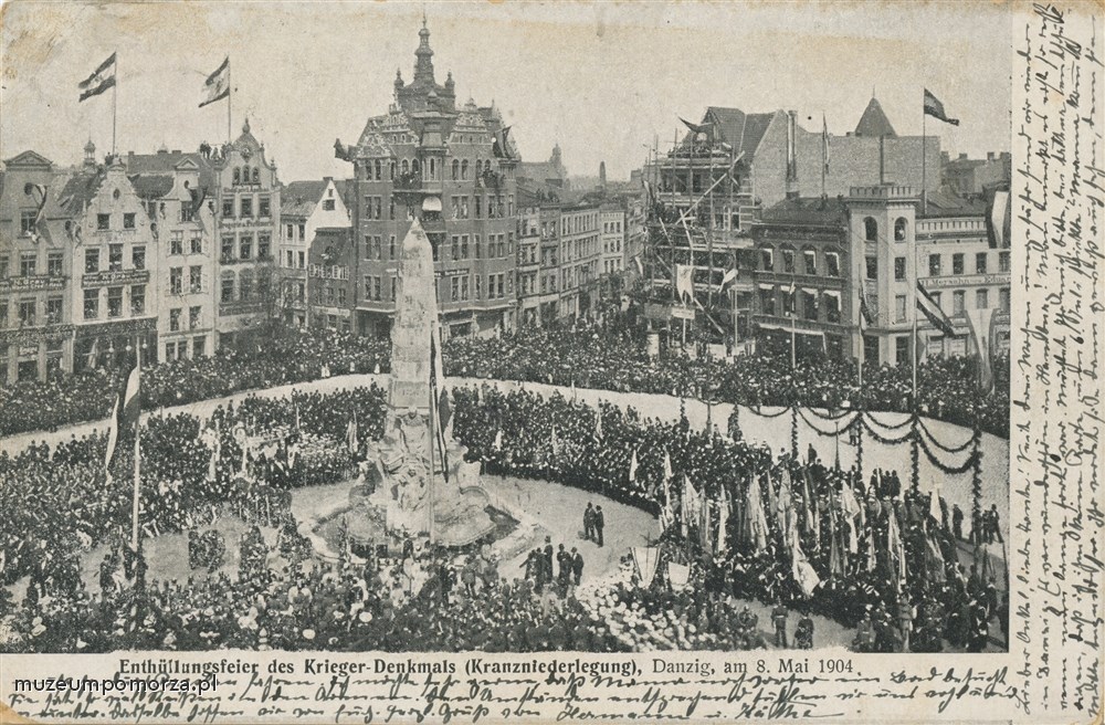 Gdańsk, Pomnik Żołnierzy, Danzig Enthüllungsfeier des Krieger - Denkmals