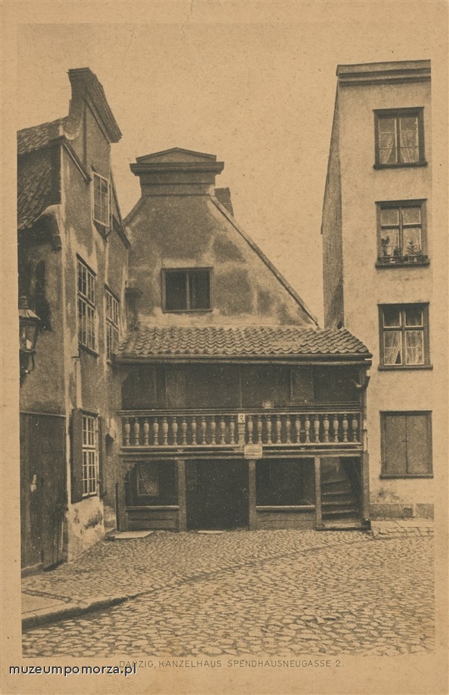 Gdańsk, ul. Stare Domki dom galeriowy, Danzig Hanzelhaus Spendhausneugasse 2 