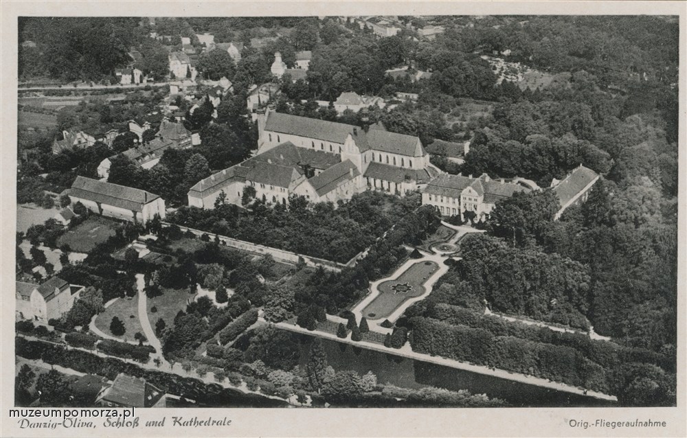 Gdańsk - Oliwa,Pałac Opatów i Katedra, Danzig Schloss und Kathedrale