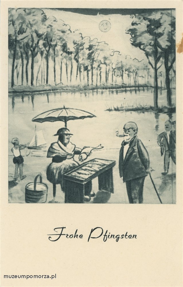 Fritz Poguttke nad Pustym Stawem w Gdańsku - Stogach