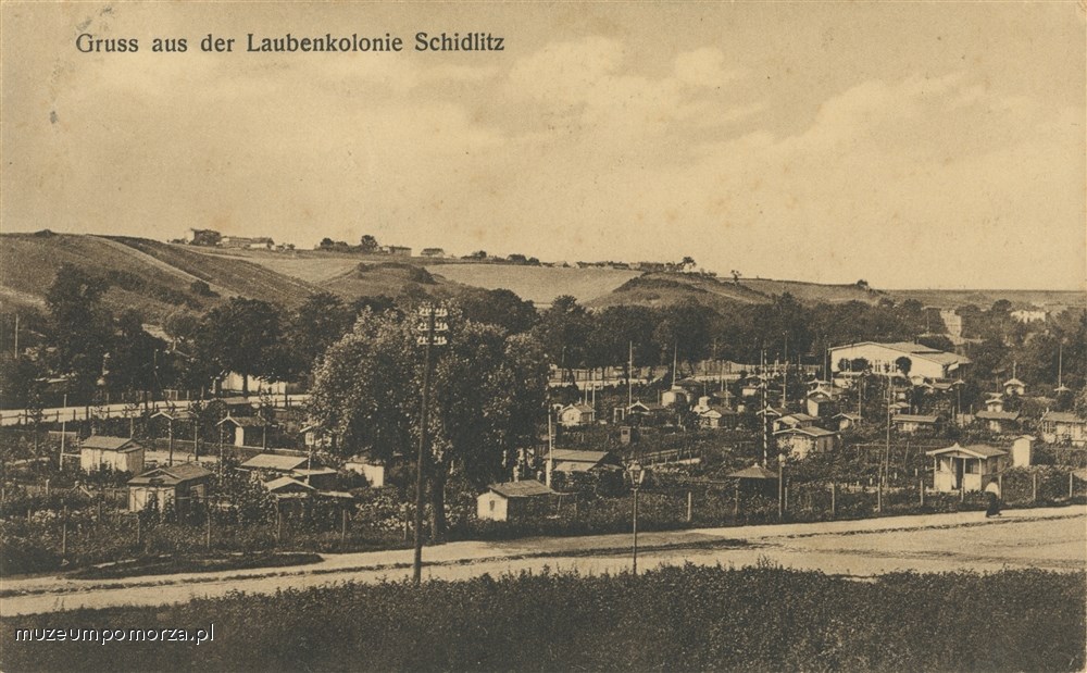 Gdańsk - Siedlce (Danzig - Schidlitz), ogródki działkowe (Laubenkolonie)