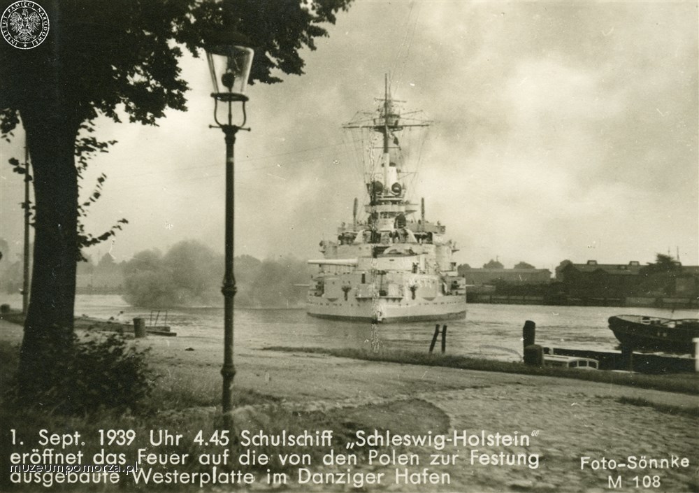 Westerplatte; Niemiecki pancernik 