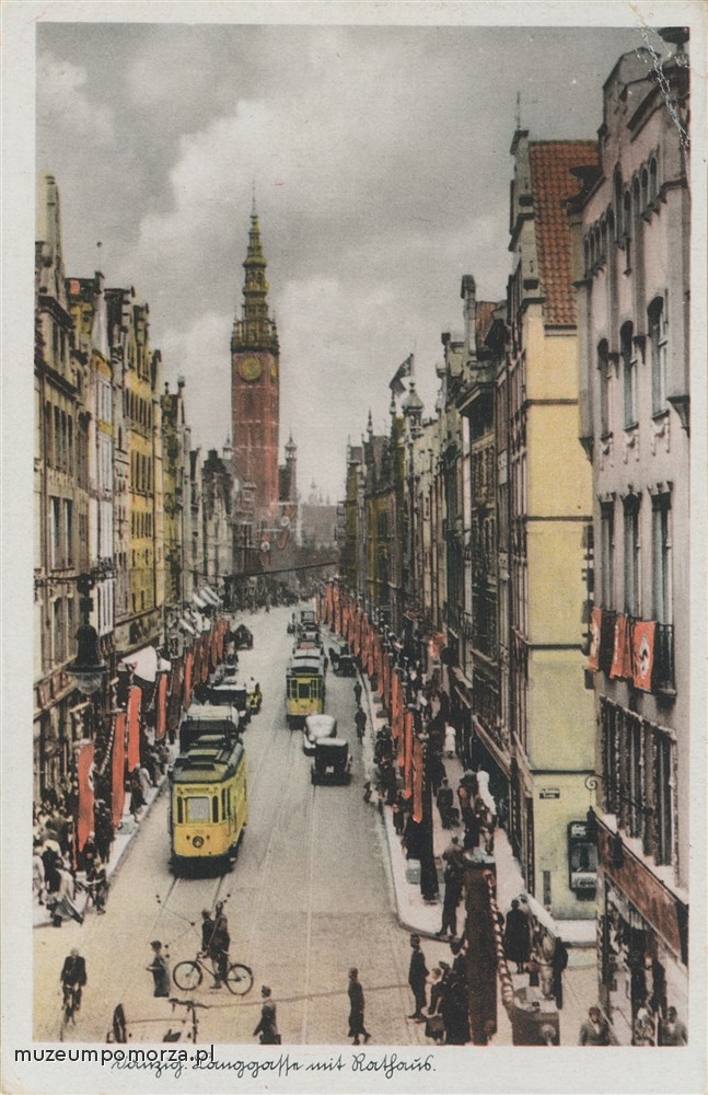 Gdańsk, Widok na ulice Długą i Ratusz
