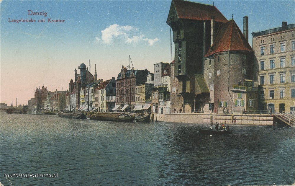 Gdańsk, Żuraw, widok z Ołowianki