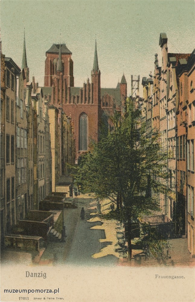 Gdańsk, Ulica Mariacka w stronę Bazyliki Mariackiej