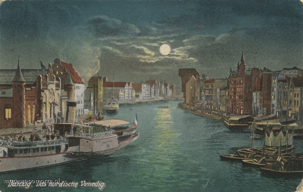 Gdańsk, Nocny widok na Motławę