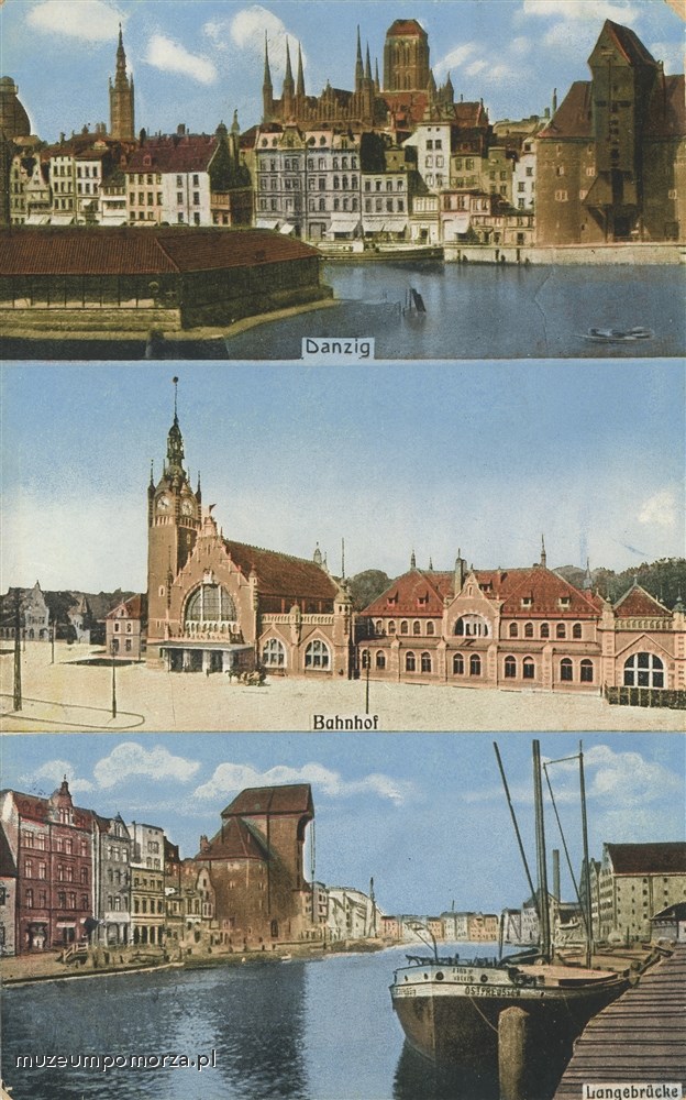 Gdańsk, trzy widoki na miasto