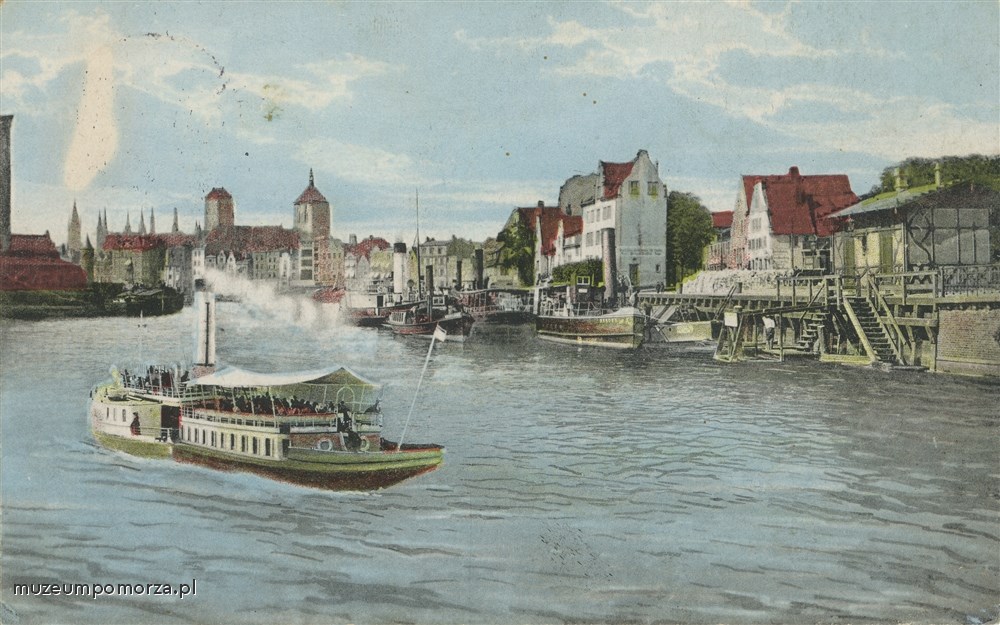 Gdańsk, Panorama na Motławę i Główne Miasto