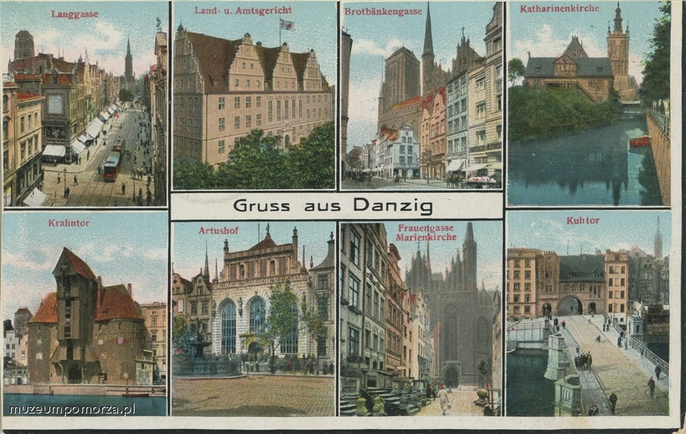 Gdańsk, Pocztówka wieloobrazkowa