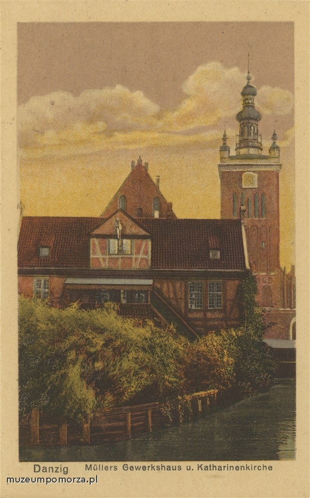  Gdańsk, Dom Cechu Młynarzy i kościół św. Katarzyny