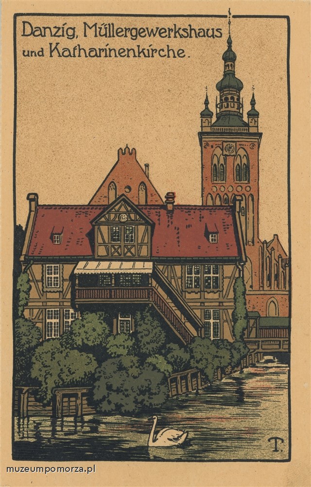 Gdańsk, Dom Cechu Młynarzy i kościół św. Katarzyny