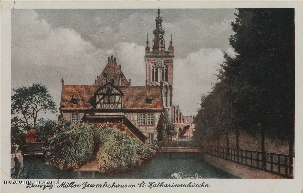  Gdańsk, Dom Młynarza i kościół św. Katarzyny