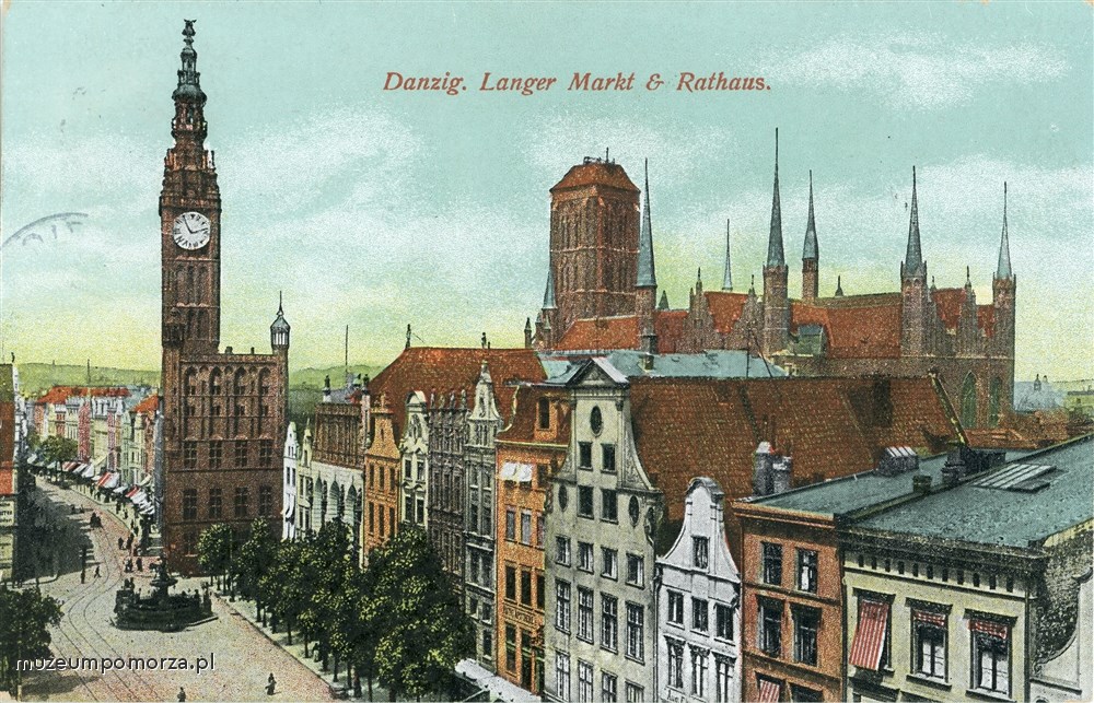 Gdańsk, Ratusz Głównego Miasta i kościół Mariacki