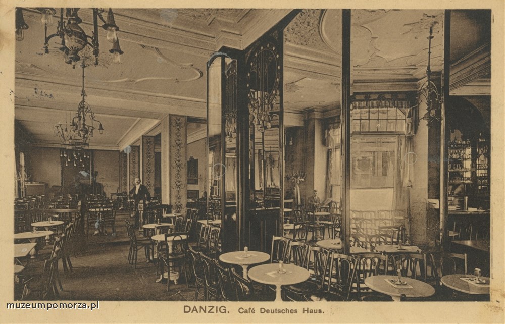 Gdańsk, kawiarnia w hotelu Deutsches Haus