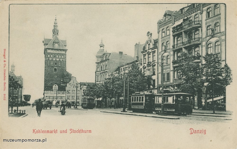 Gdańsk, Tramwaje na Targu Węglowym i Wieża Więzienna